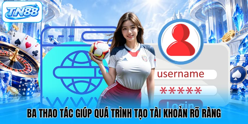 Ba thao tác giúp quá trình tạo tài khoản rõ ràng