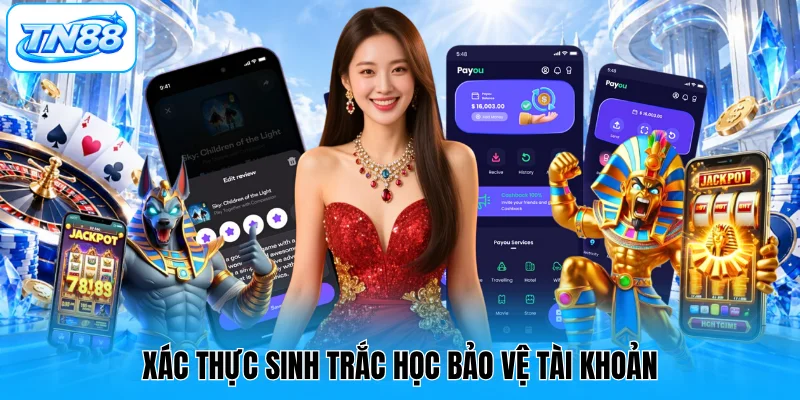 Xác thực sinh trắc học bảo vệ tài khoản